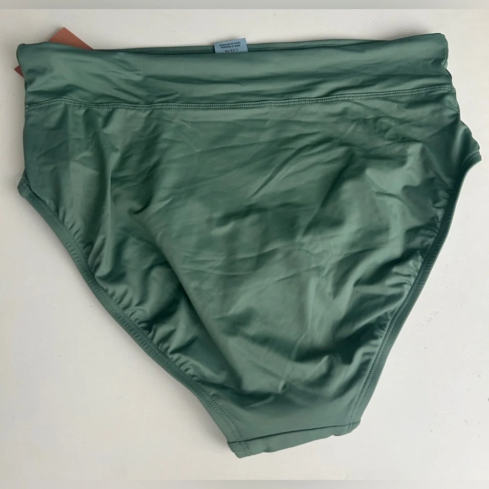 Women’s smoothing banded high waist full coverage bikini bottom